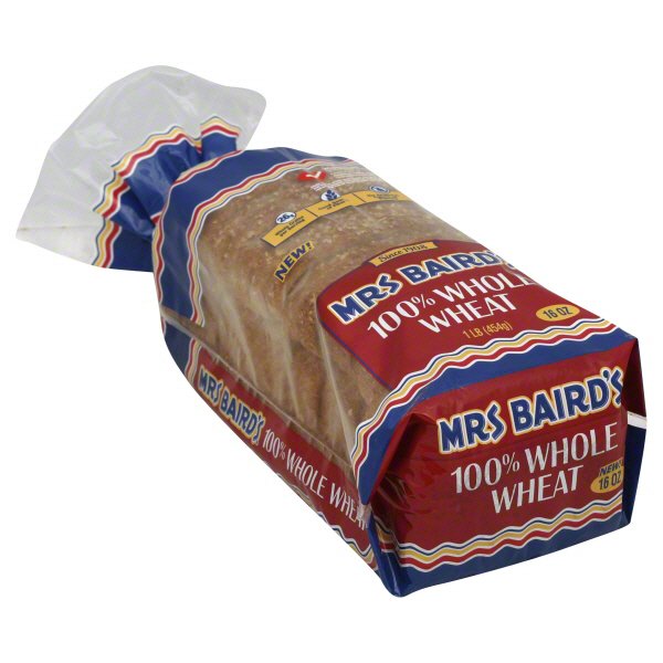 Mrs Baird's 100 Whole Wheat Bread Shop Sliced bread at HEB