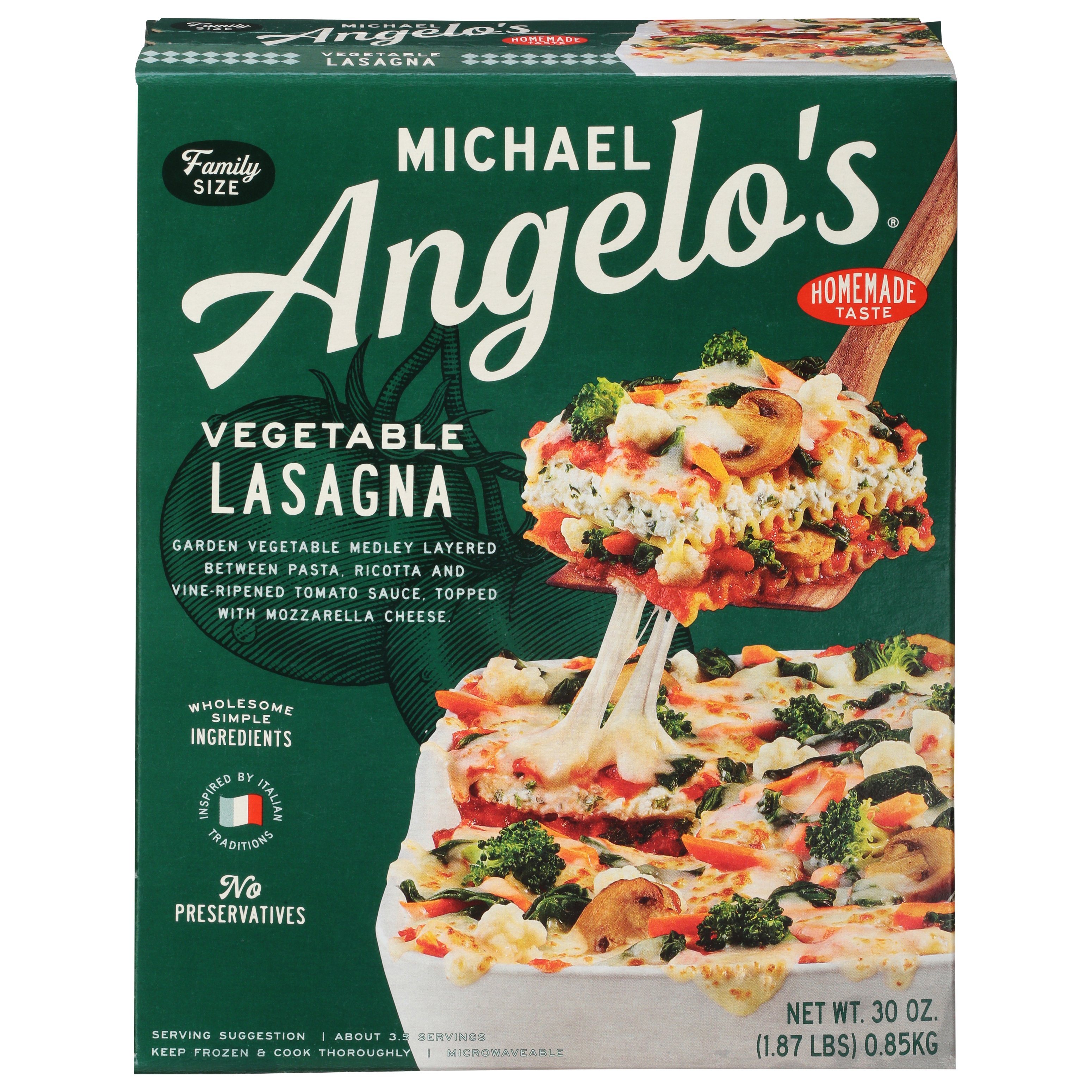 Michael Angelo's Vegetable Lasagna Shop Entrees & Sides at HEB