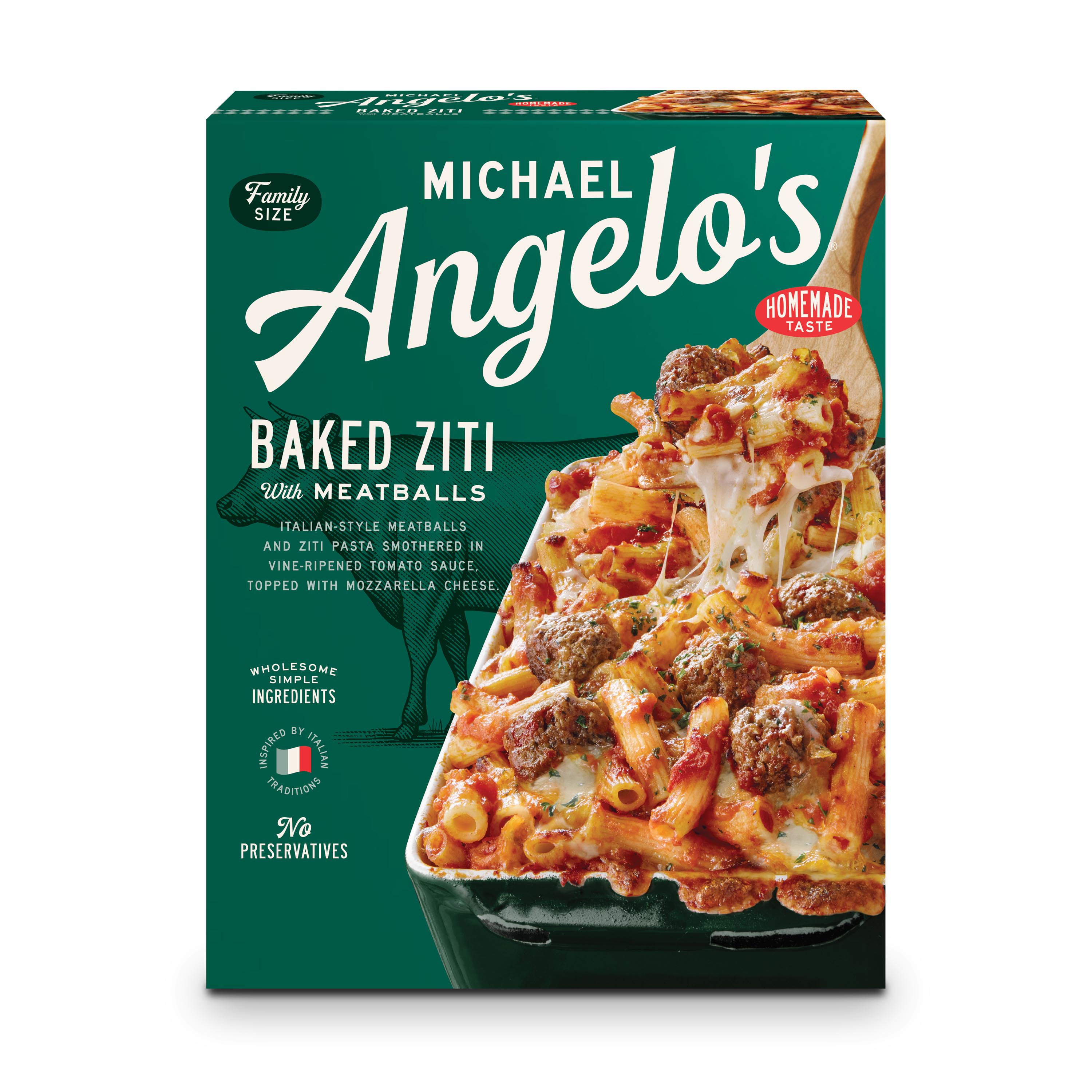 Michael Angelo's Frozen Baked Ziti & Meatballs FamilySize Shop