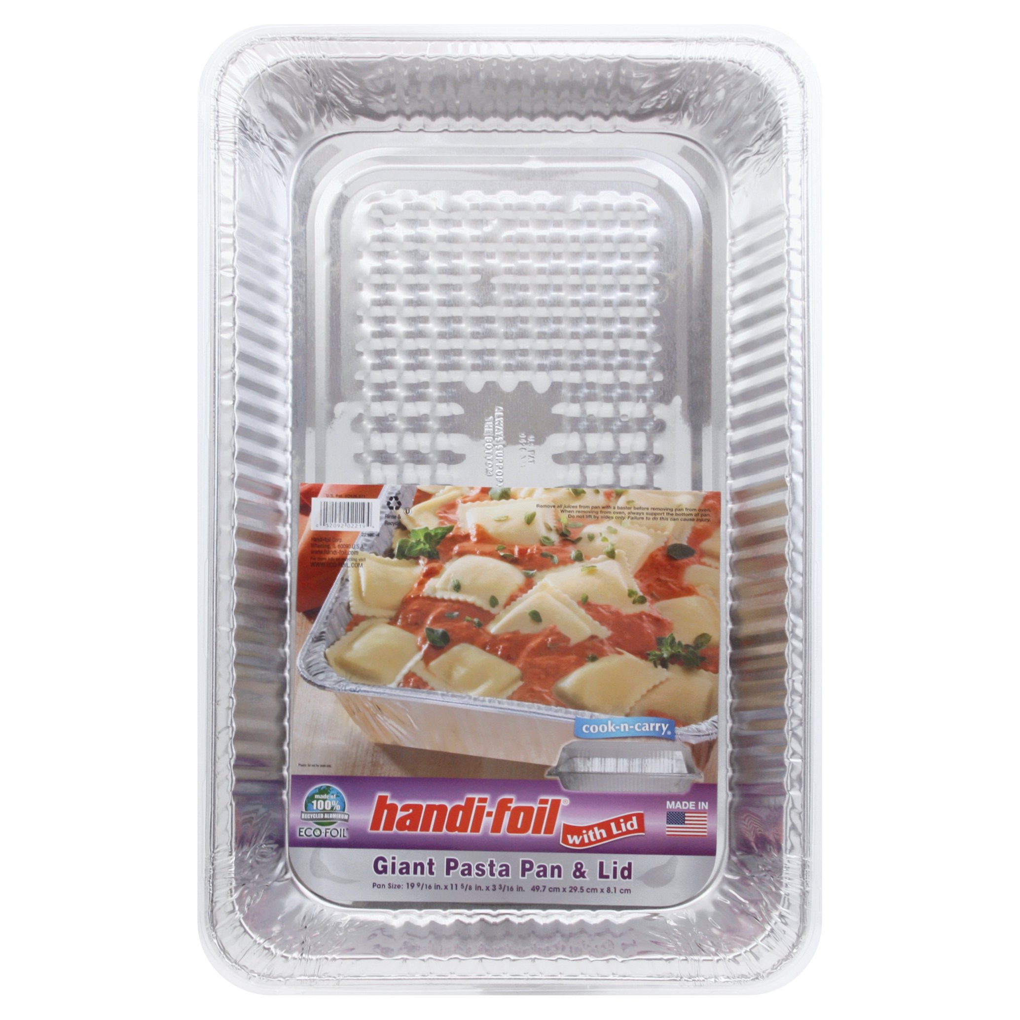 Handi-Foil Giant Pasta Pan & Lid - Shop Bakeware at H-E-B