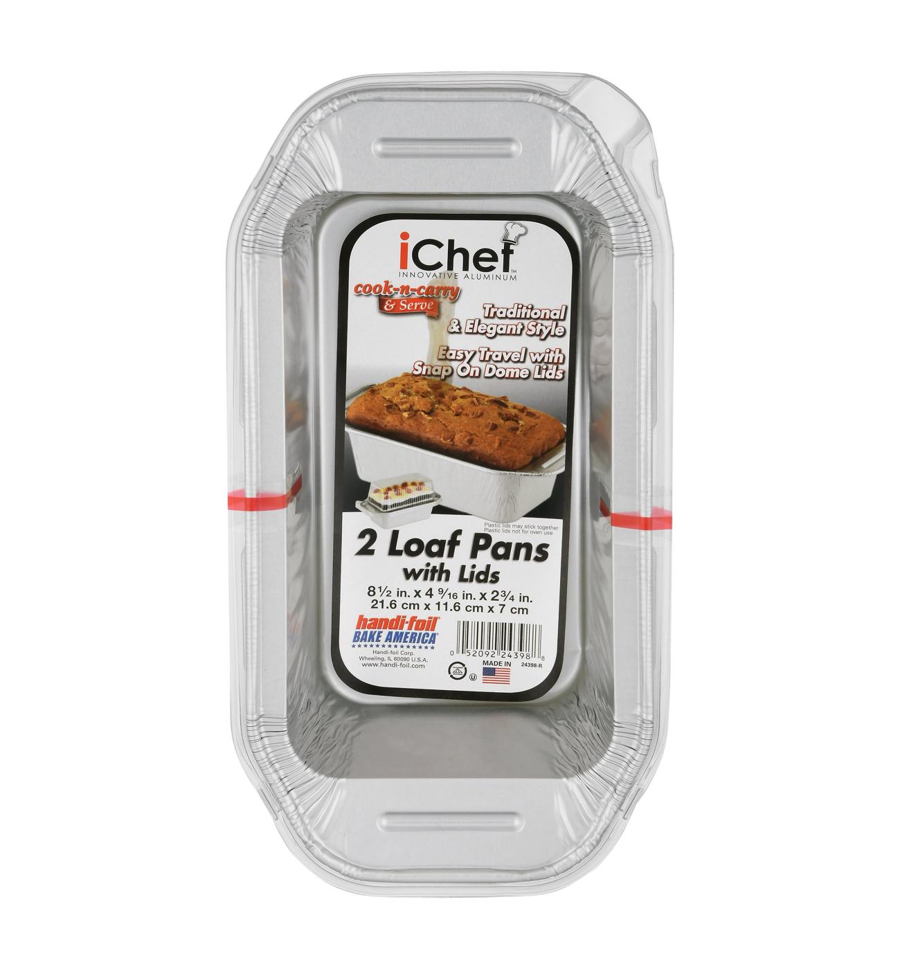 iChef Loaf Pans With Lids; image 1 of 2