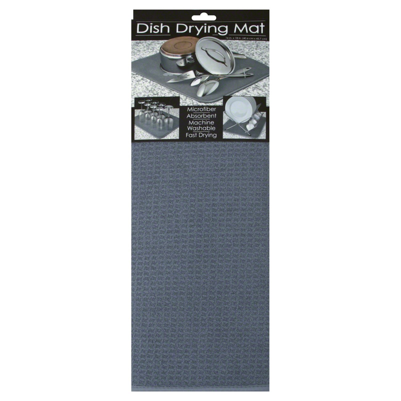 Schroeder & Tremayne Black Extra Large Dish Drying Mat 18x24 in - Shop  Kitchen Linens at H-E-B