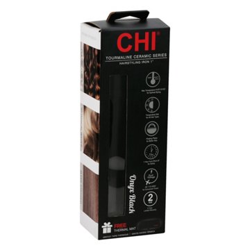 CHI Tourmaline Ceramic Onyx Black 1" Hairstyling Iron
