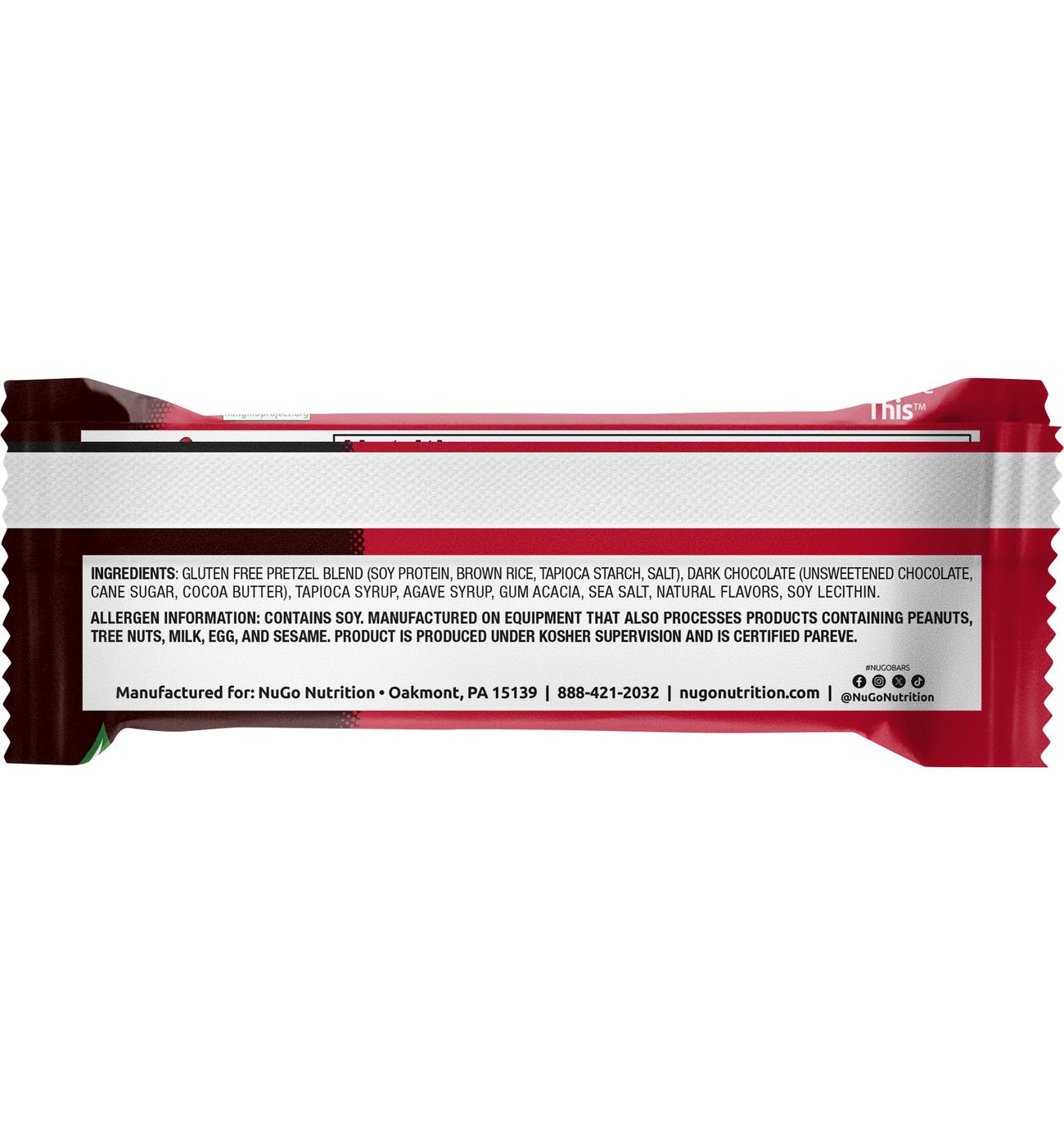 NuGo 12g Protein Bar - Dark Chocolate Pretzel; image 2 of 3