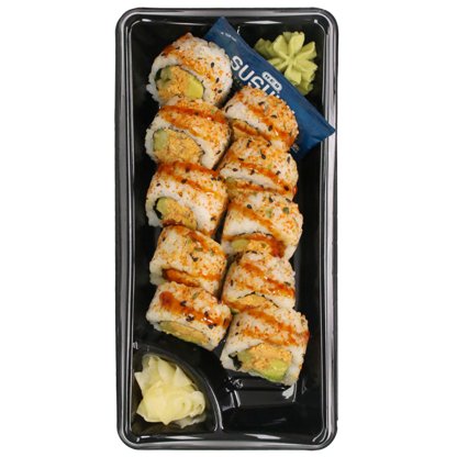 H-E-B Sushiya Tempura Sushi Roll with Imitation Crab, 10 pc | Joe