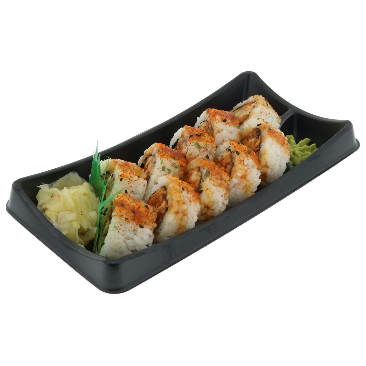H-E-B Sushiya Spicy Salmon Sushi Roll; image 2 of 4