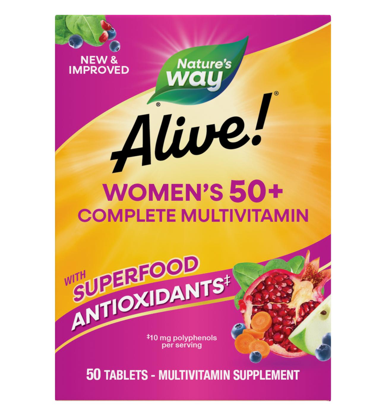 Nature's Way Alive! Women's 50+ Complete Daily Multivitamin Tablets; image 1 of 4