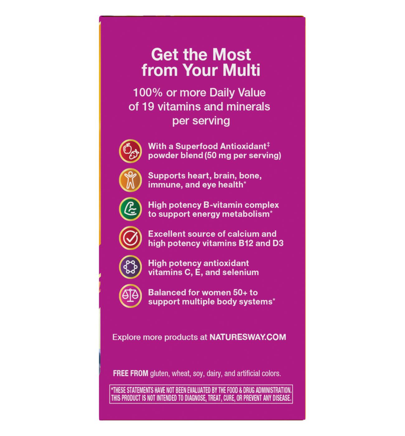 Nature's Way Alive! Women's 50+ Complete Daily Multivitamin Tablets; image 2 of 4