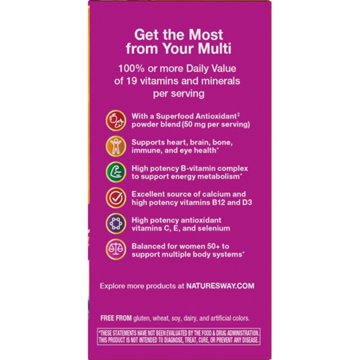 Nature's Way Alive! Women's 50+ Complete Daily Multivitamin Tablets, 50 ct