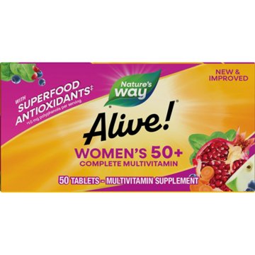 Nature's Way Alive! Women's 50+ Complete Daily Multivitamin Tablets, 50 ct