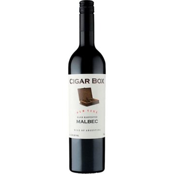 Cigar Box Malbec Argentina Red Wine, 750 mL