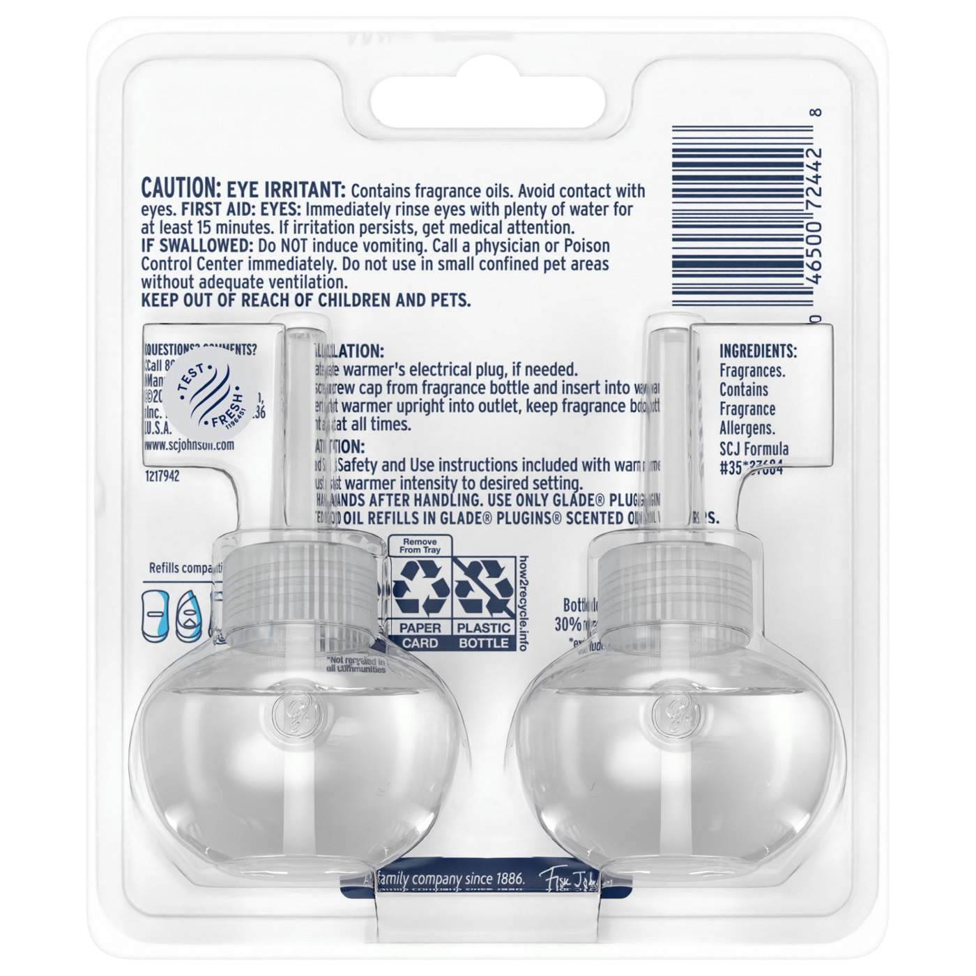 Glade PlugIns Scented Oil Air Freshener Refills - Cashmere Woods; image 2 of 14