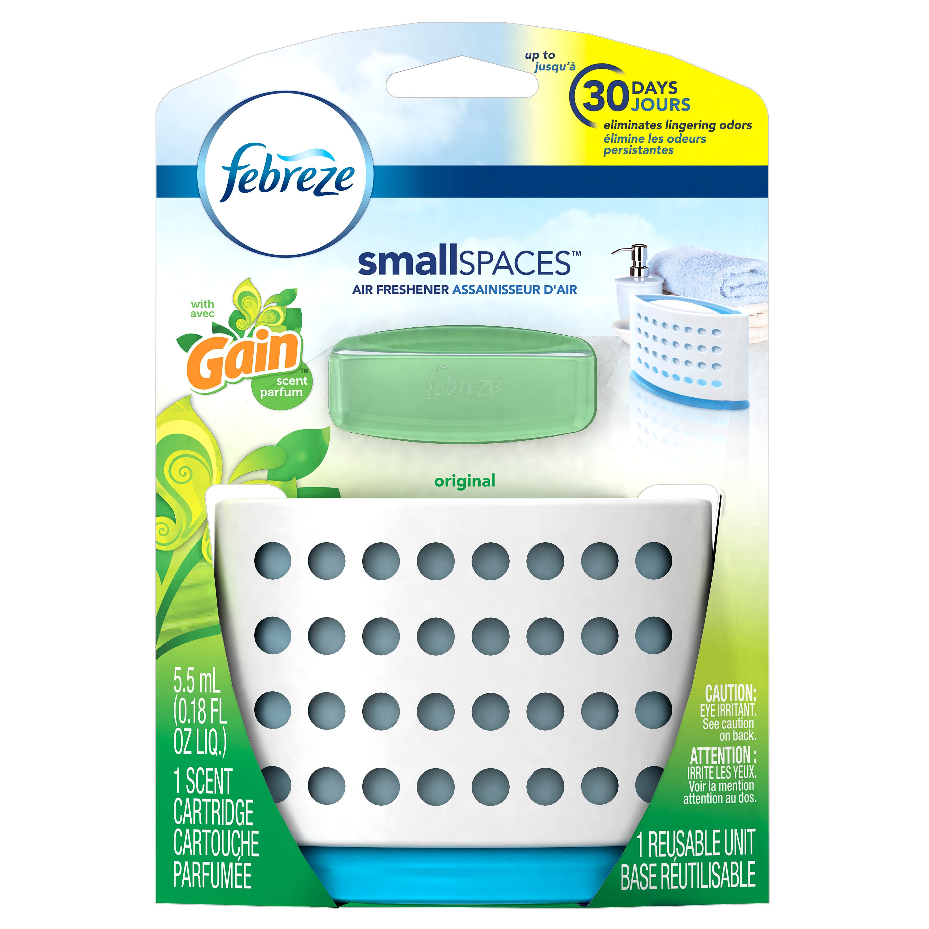 Febreze Small Spaces Gain Original Air Freshener Starter Kit Shop Air Fresheners & Candles at
