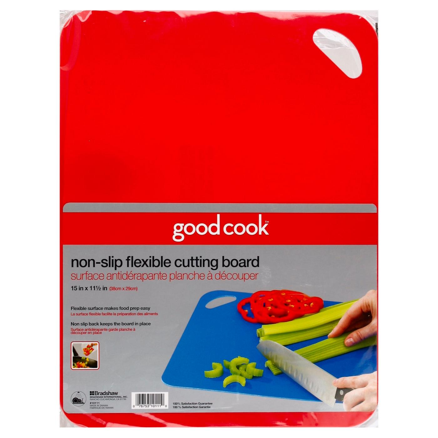 GoodCook Non-Slip Flexible Cutting Board - Assorted Colors; image 3 of 3