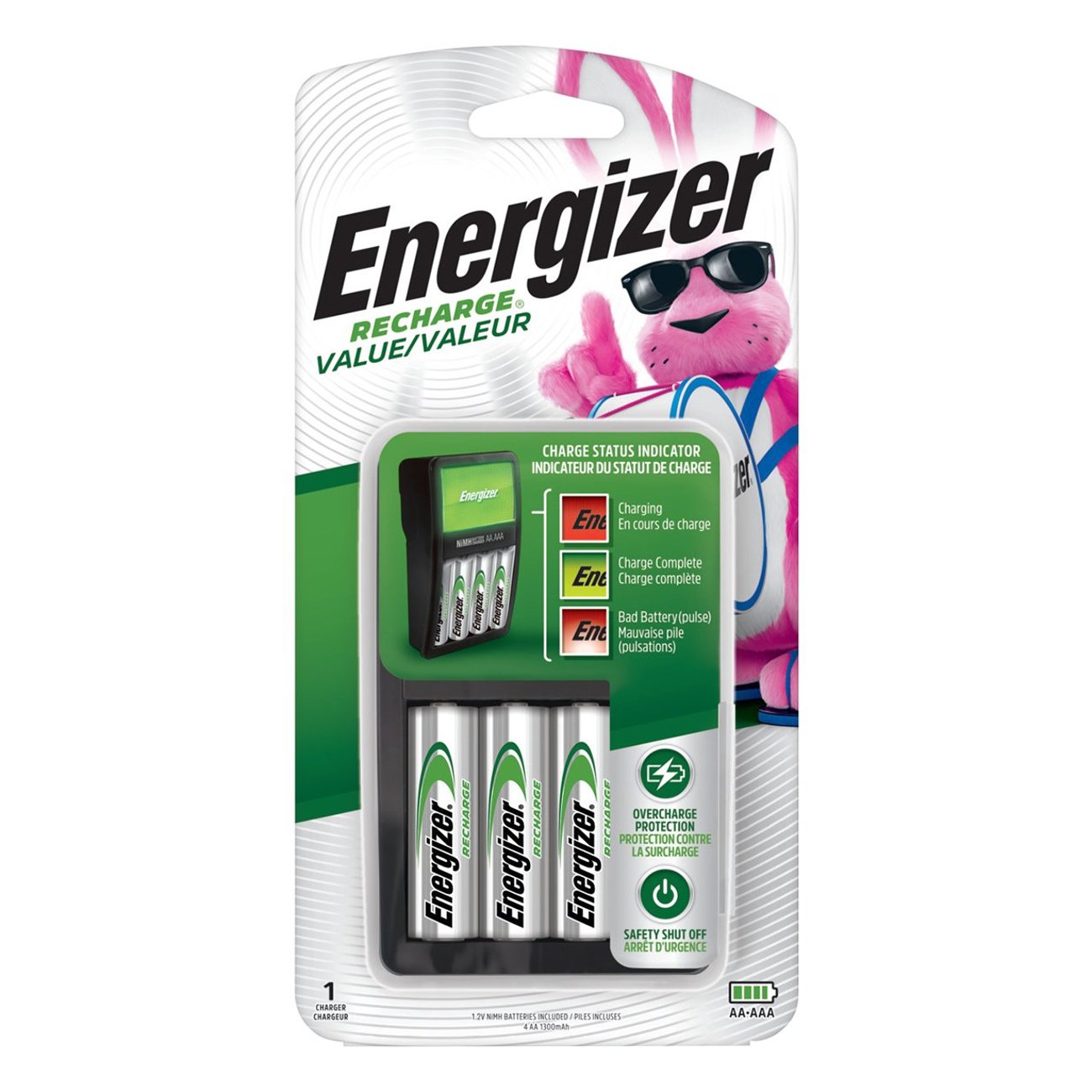 kooi Interactie Denemarken Energizer Recharge Value Charger for NiMH Rechargeable AA/AAA Batteries -  Shop Batteries at H-E-B