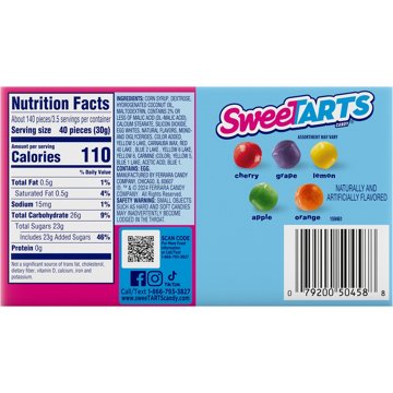 SweeTARTS Mini Chewy Candy Theater Box, 3.75 oz