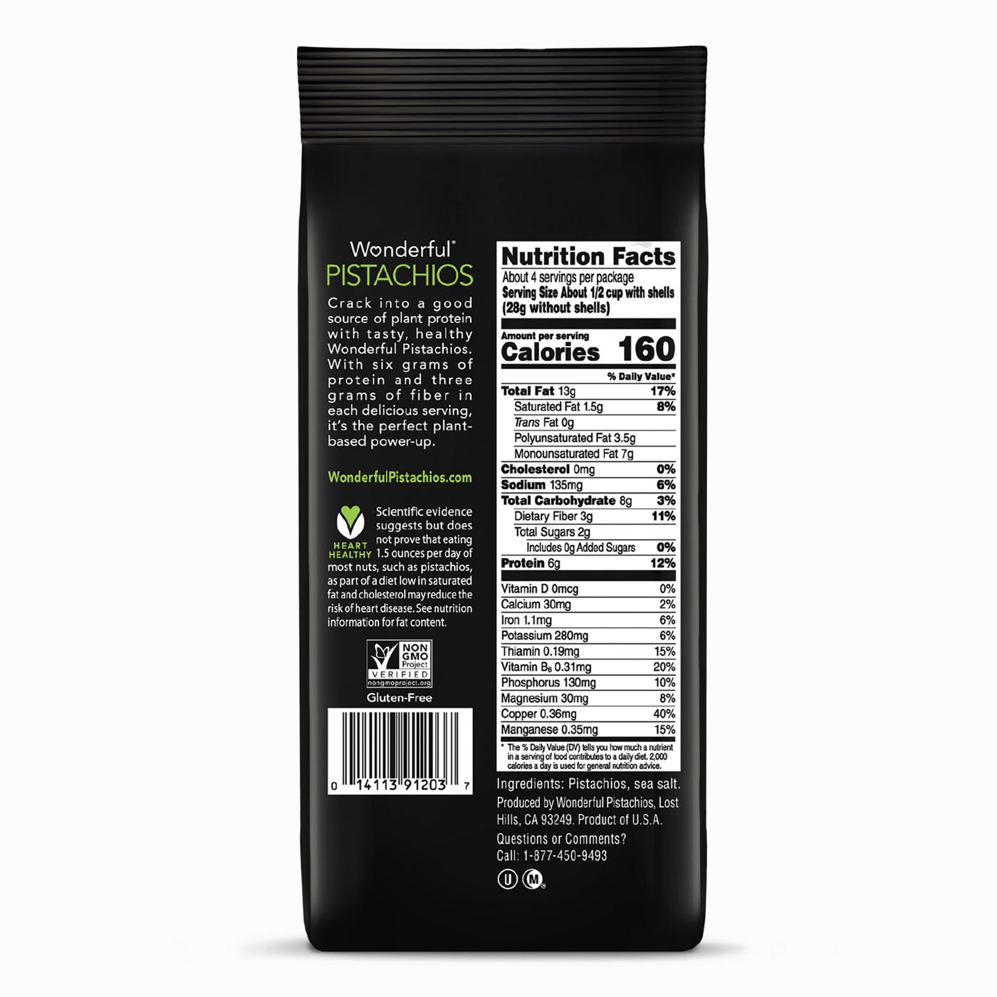 Wonderful Roasted Salted Shelled Pistachios Shop Nuts & seeds at HEB