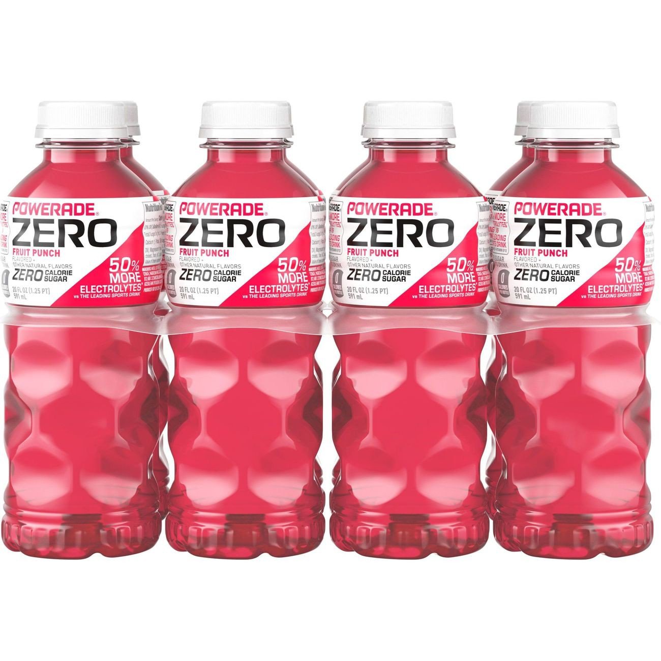 Powerade Zero Fruit Punch Sports Drink 20 oz Bottles - Shop Sports