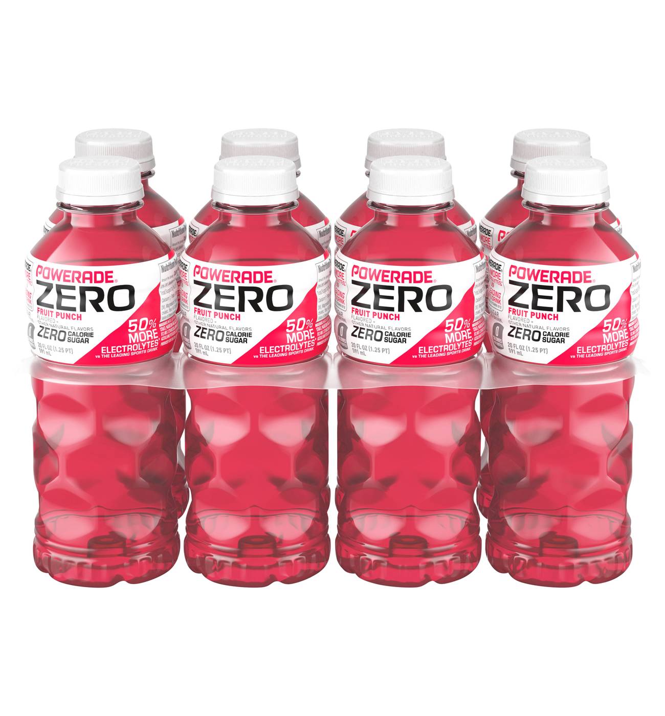 Powerade Zero Fruit Punch Sports Drink 8 pk Bottles; image 1 of 2