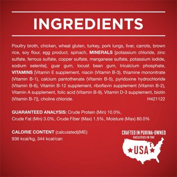 Purina ONE Tender Cuts in Wet Dog Food Gravy - Chicken and Brown Rice Entree, 13 oz
