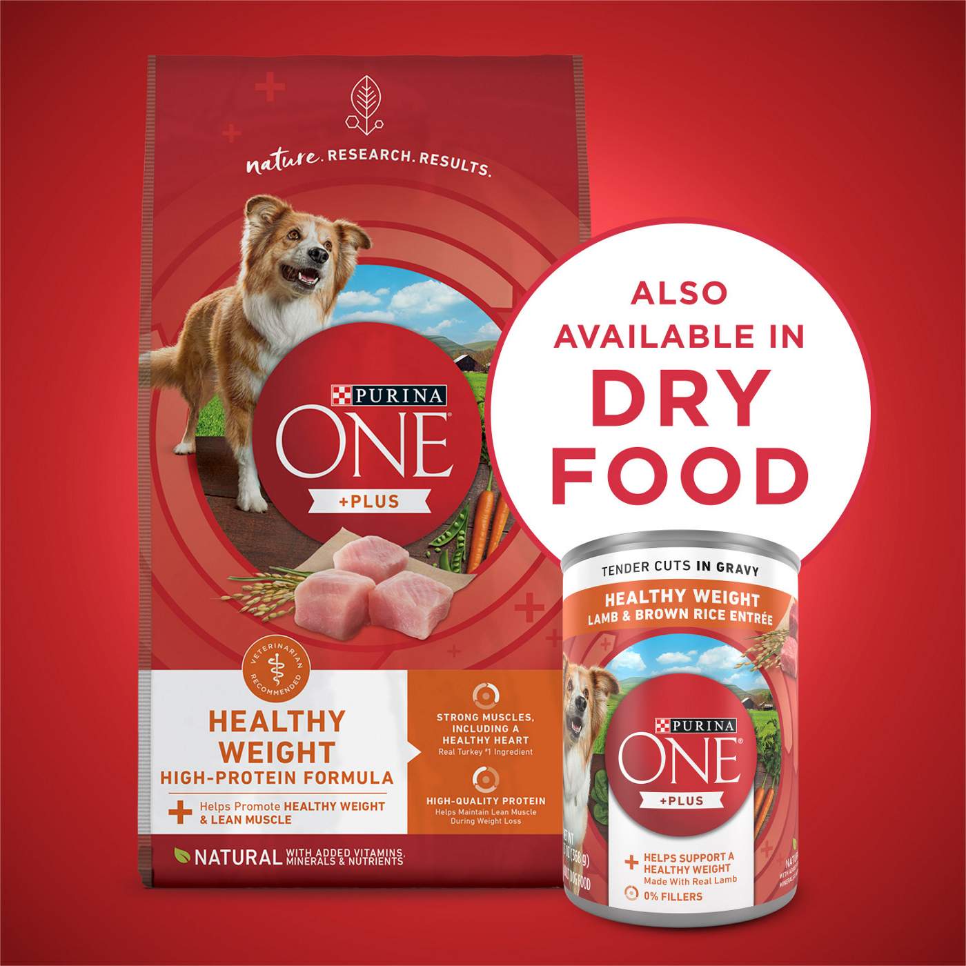 Purina ONE Plus Tender Cuts in Gravy Healthy Weight Entree in Wet Dog Food Gravy - Lamb and Brown Rice; image 7 of 7