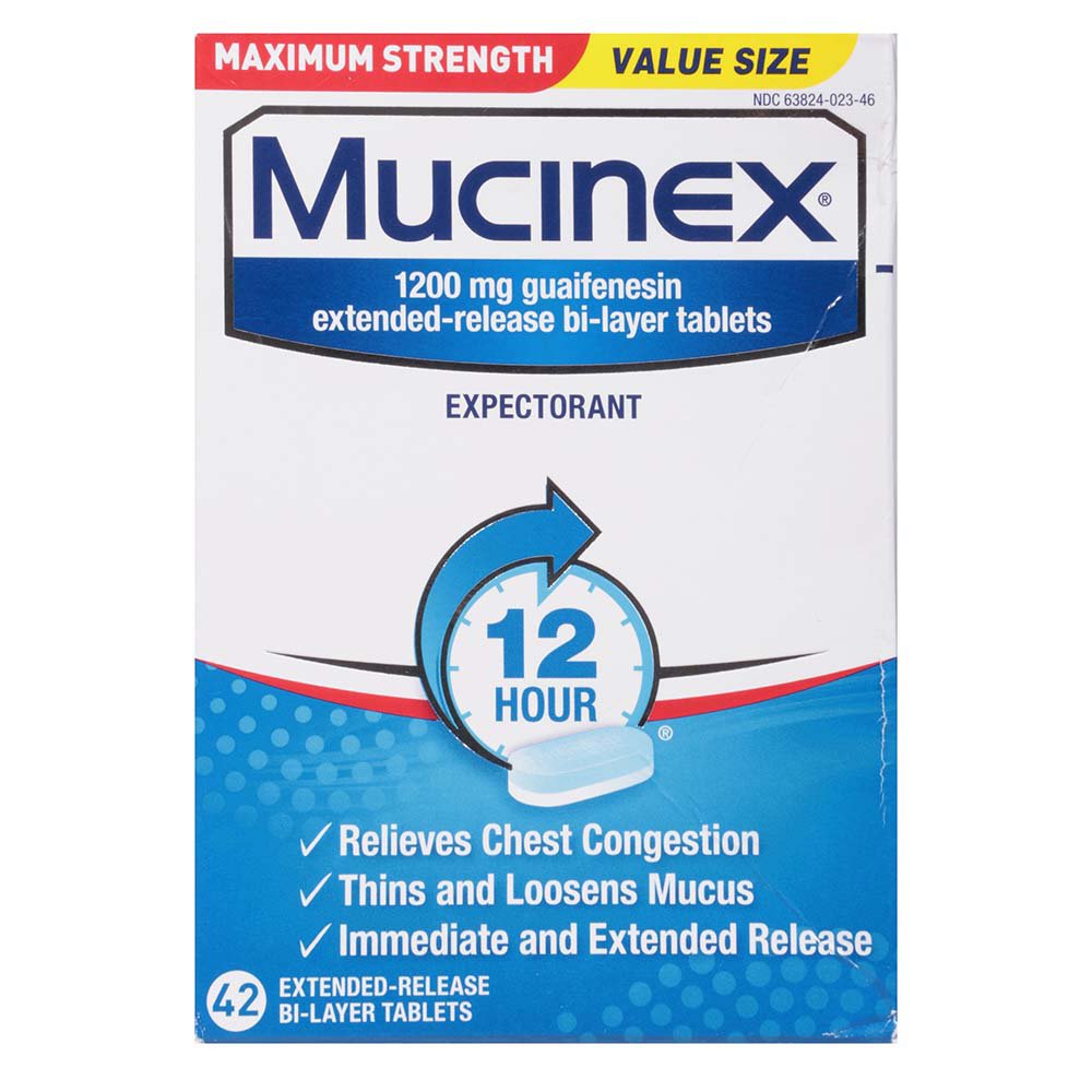 Mucinex Maximum Strength 12 Hour Extended Release Bi Layer Tablets   001497775 1