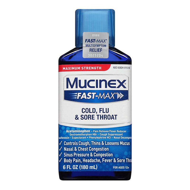 Mucinex Fast-Max Cold Flu And Sore Throat Multi-Symptom Maximum Strength -  Shop Medicines & Treatments at H-E-B