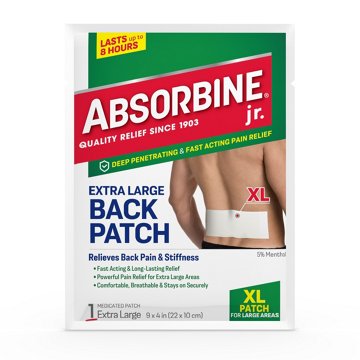 Absorbine Jr. Plus Pain Relief Back Patch XL, EACH