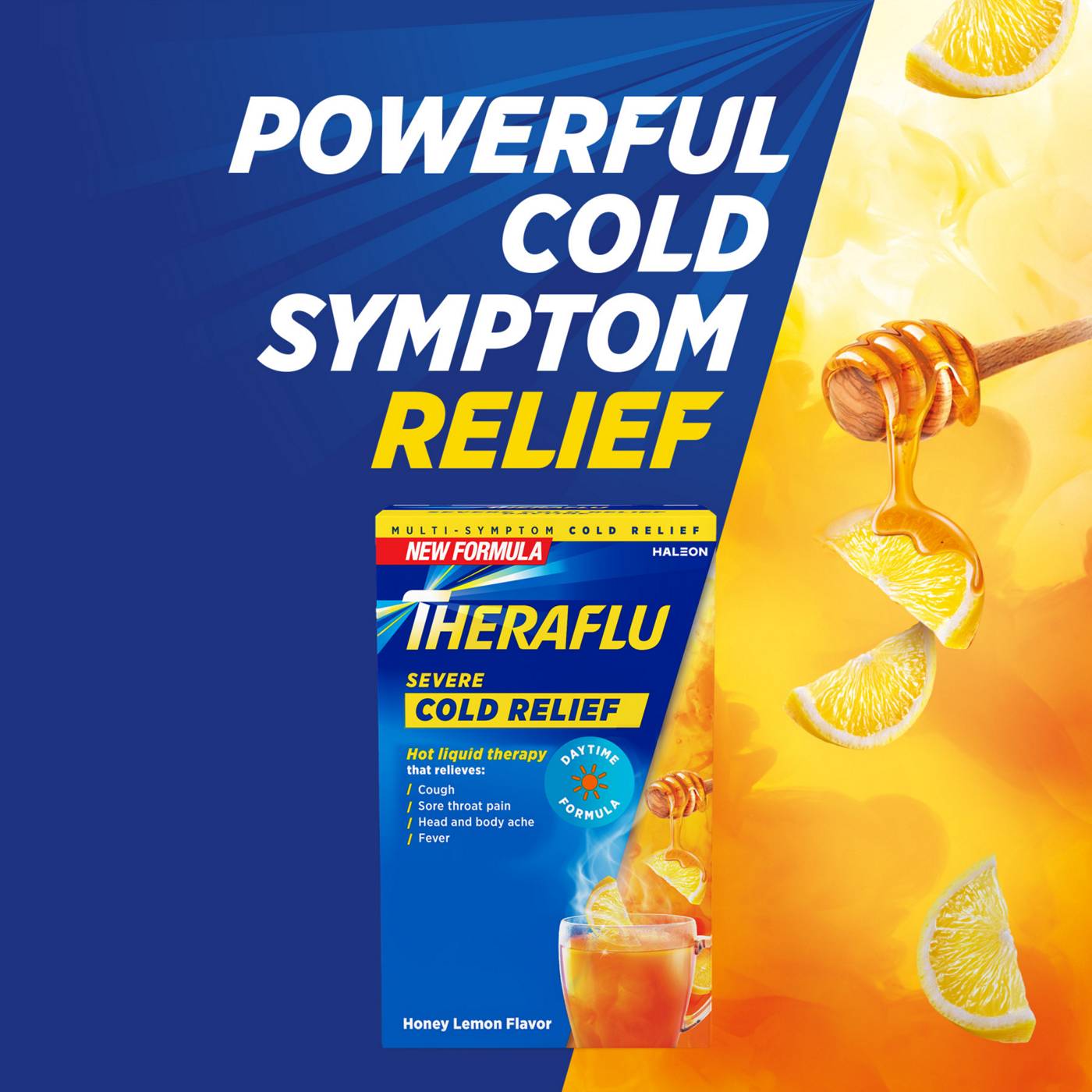 Theraflu Daytime Severe Cold Relief Packets - Honey Lemon; image 6 of 9