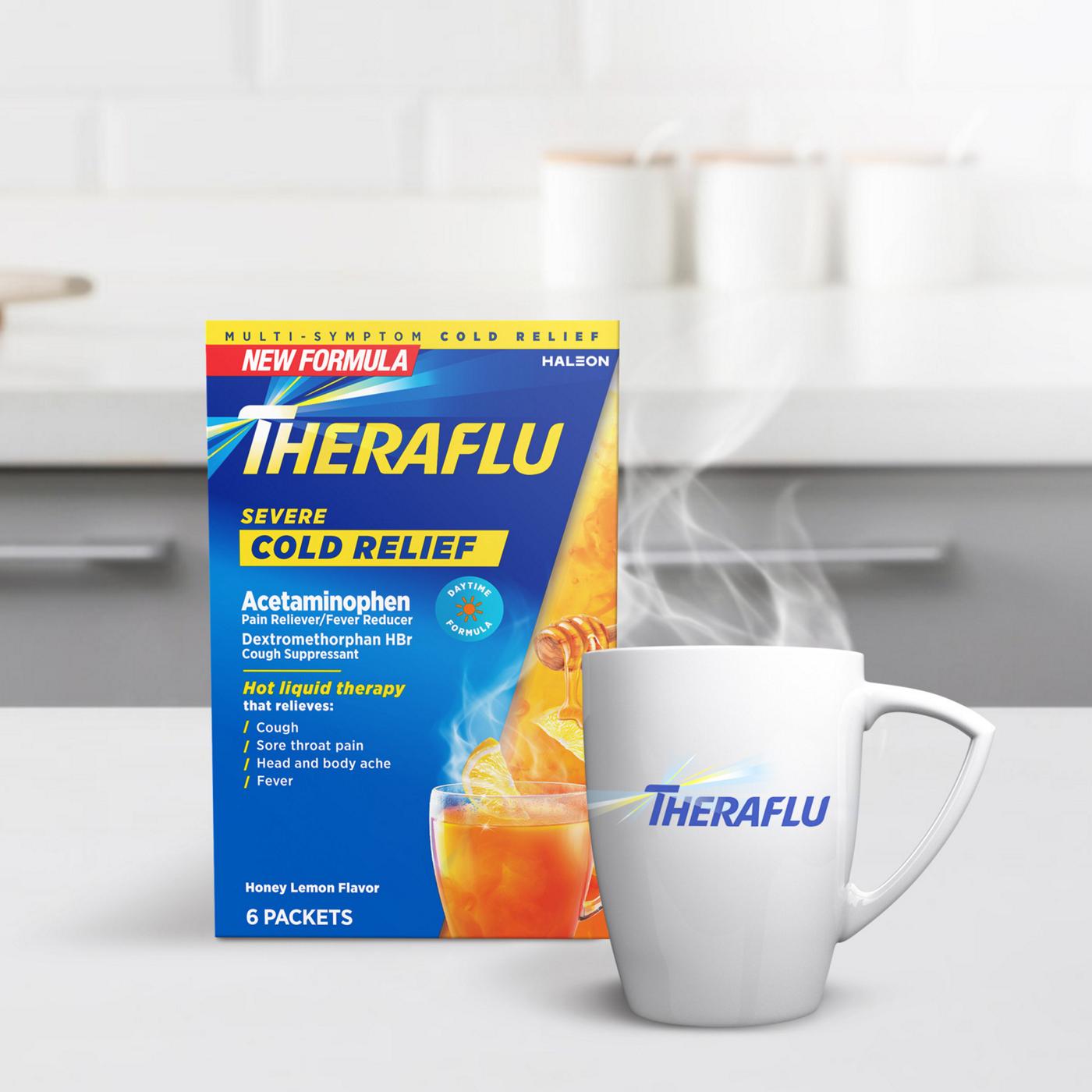 Theraflu Daytime Severe Cold Relief Packets - Honey Lemon; image 9 of 9