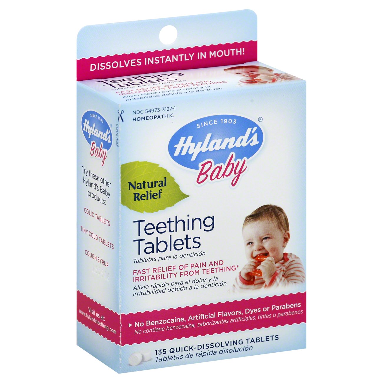 Hylands Baby QuickDissolving Teething Tablets Shop Teething at HEB