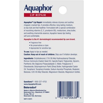 Aquaphor Lip Repair Carded Pack, 0.35 oz