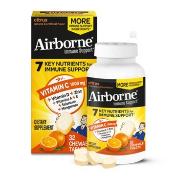 Airborne Citrus Chewable Tablets