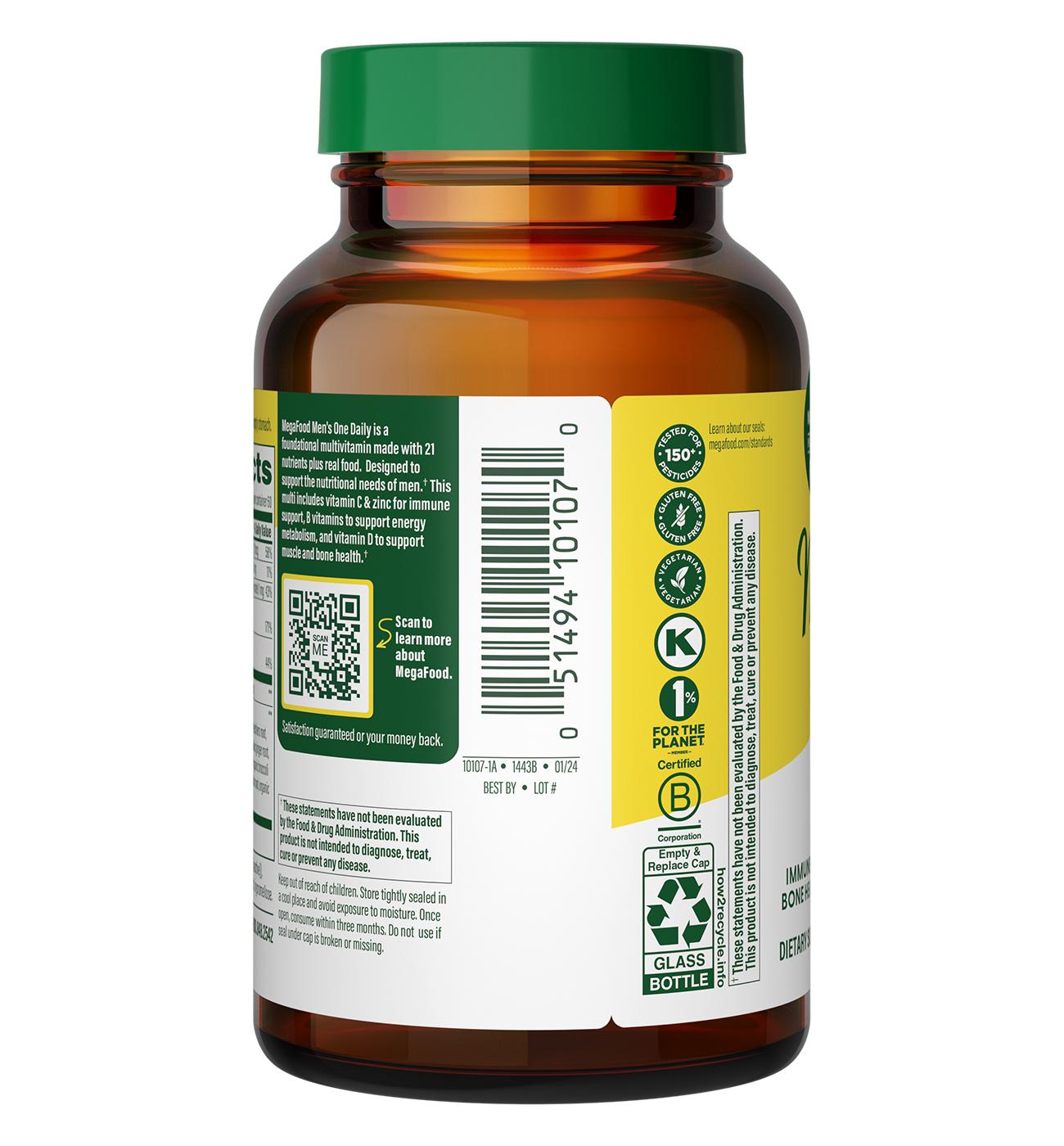 MegaFood Mens One Daily Multivitamin; image 2 of 3
