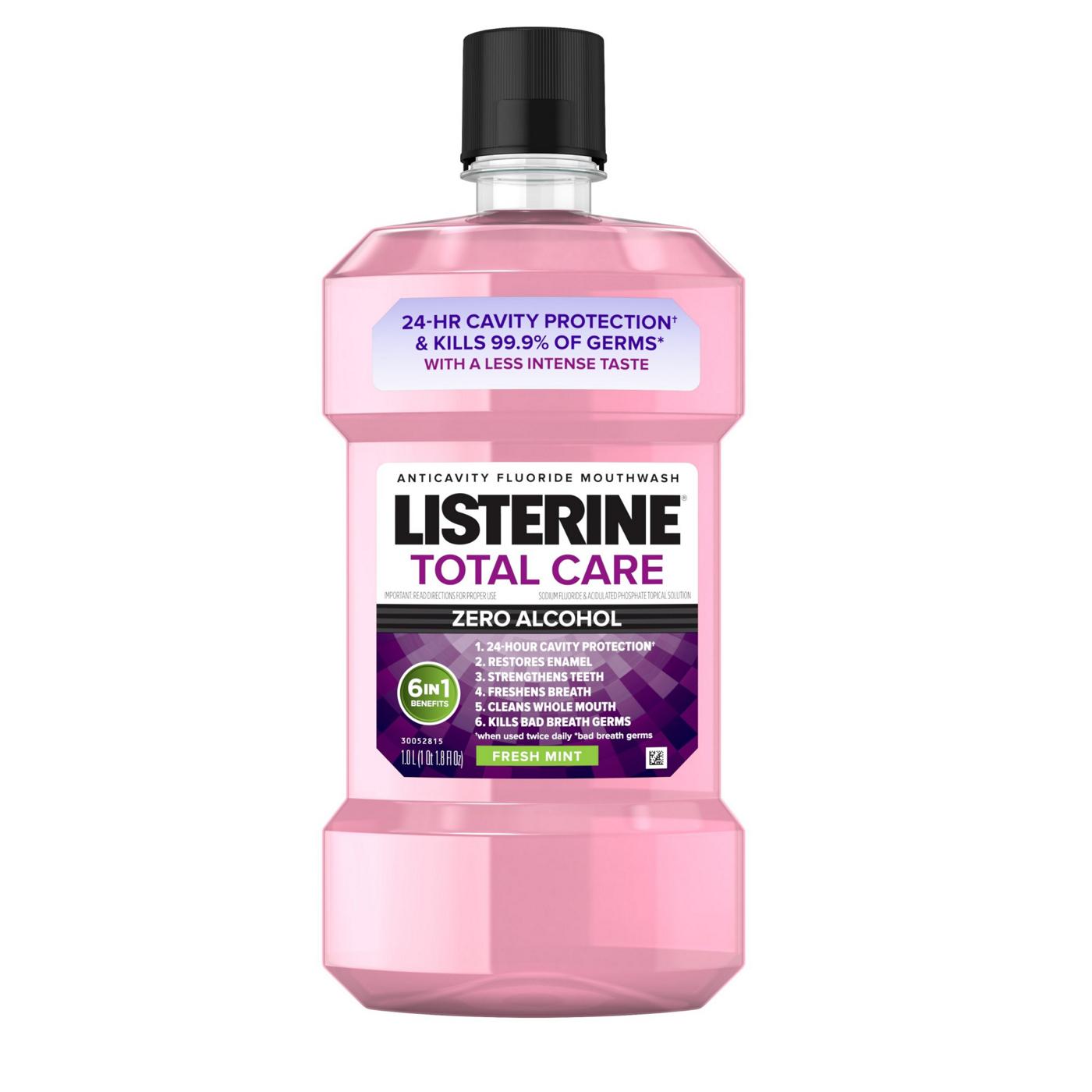 Listerine Total Care Zero Alcohol Anticavity Mouthwash - Fresh Mint; image 1 of 8