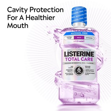 Listerine Total Care Zero Alcohol Anticavity Mouthwash - Fresh Mint, 33.8 oz