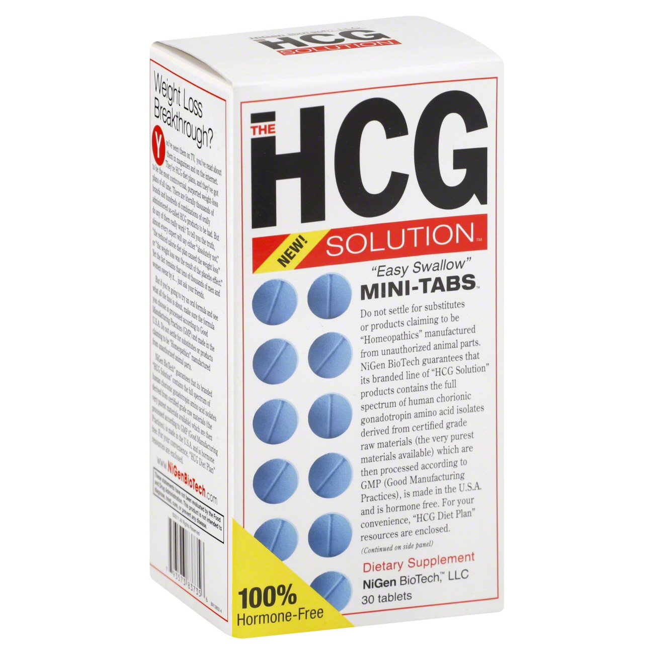 The HCG Solution Mini Tabs Dietary Supplement Tablets Shop Diet