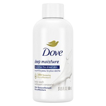 Dove Travel Size Deep Moisture Body Wash, 3 oz