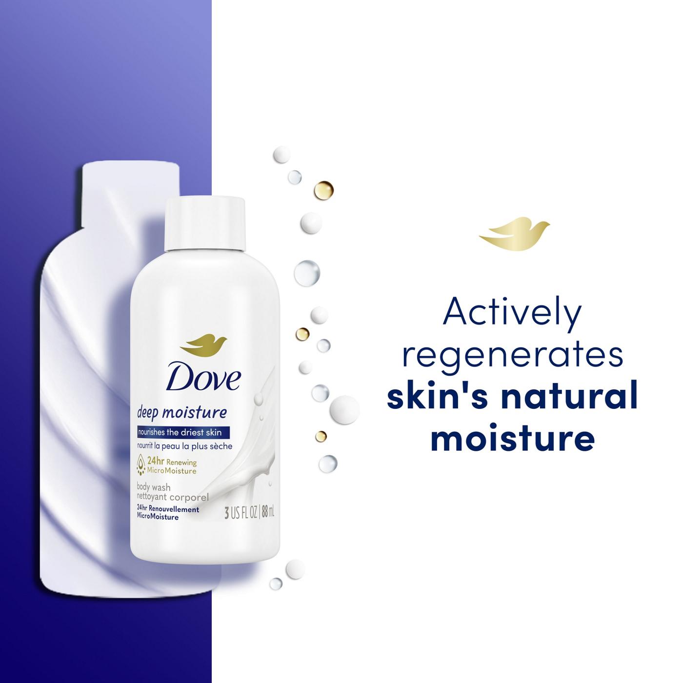 Dove Travel Size Deep Moisture Body Wash; image 2 of 8
