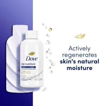 Dove Travel Size Deep Moisture Body Wash, 3 oz