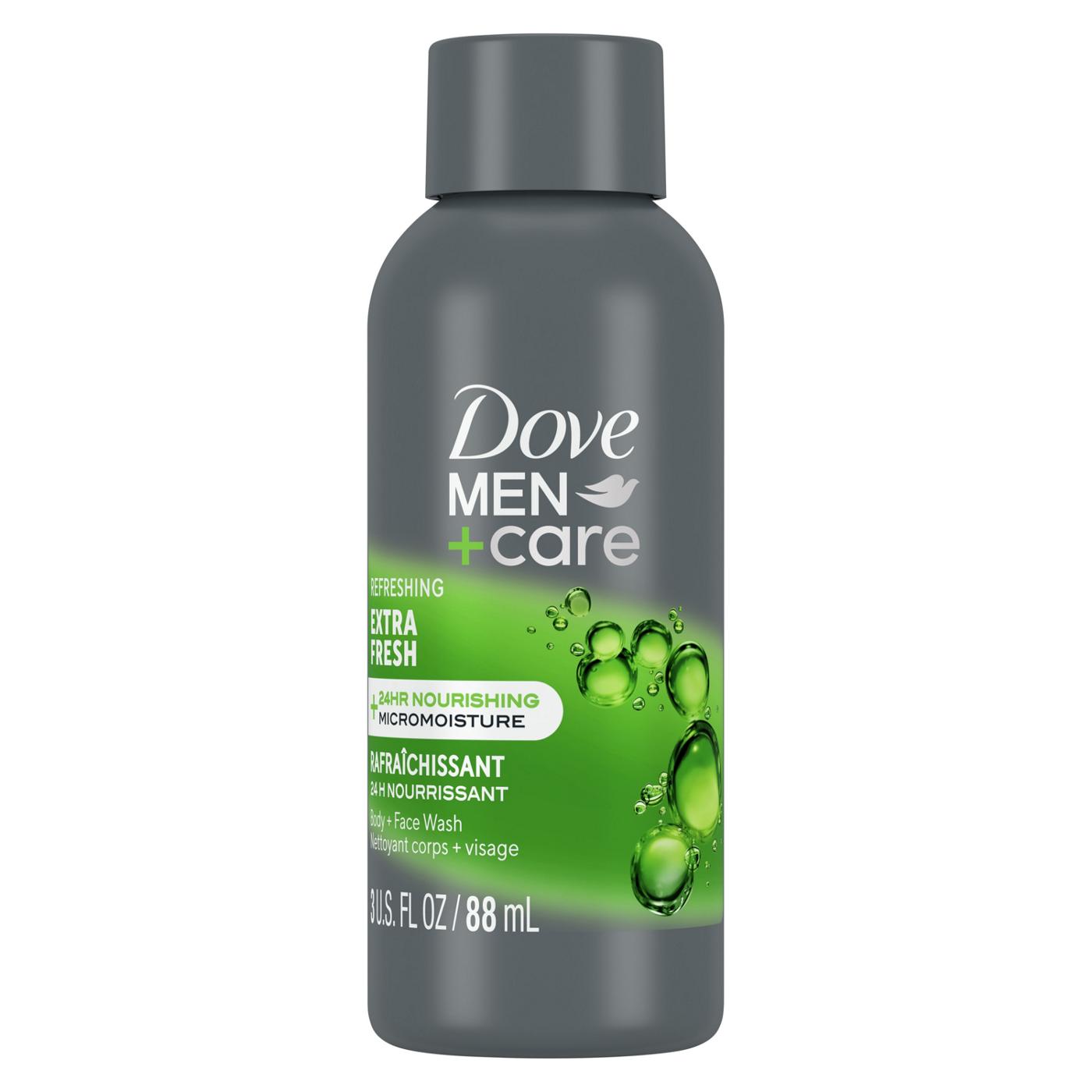 Dove Men+Care Extra Fresh Body Wash Travel Size; image 1 of 5