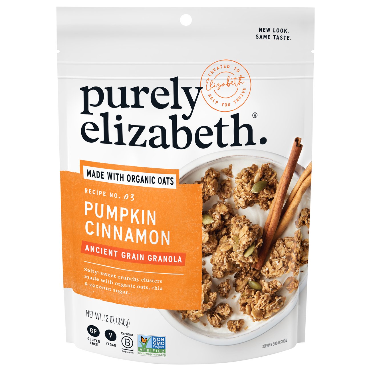 Purely Elizabeth Pumpkin Cinnamon Ancient Grain Granola - Shop Cereal ...