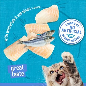 Friskies Purina Shreds Wet Cat Food - Whitefish and Sardines in Sauce, 5.5 oz