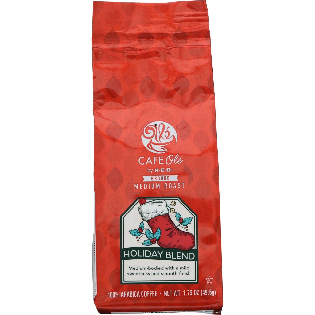 CAFE Olé by HEB Medium Roast Holiday Blend Ground Coffee Trial Size