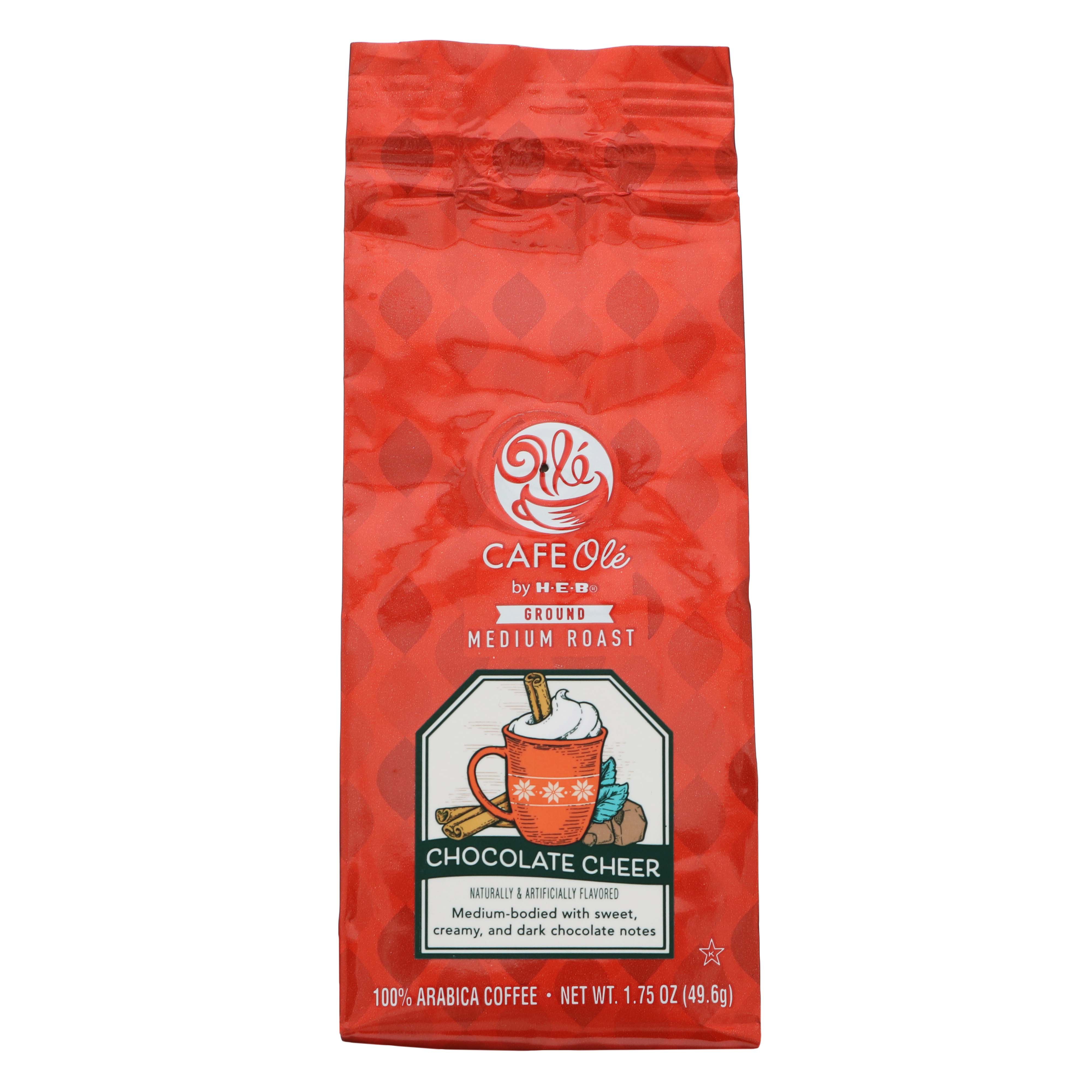 HEB Cafe Ole Chocolate Cheer Medium Roast Ground Coffee