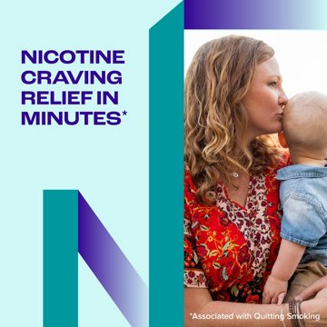 Nicorette Nicotine Gum Stop Smoking Aid, 2 mg, White Ice Mint Flavor, 20 ct