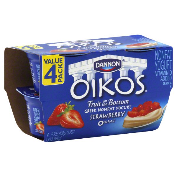 Dannon Oikos Fruit on the Bottom Strawberry Greek Nonfat Yogurt Shop