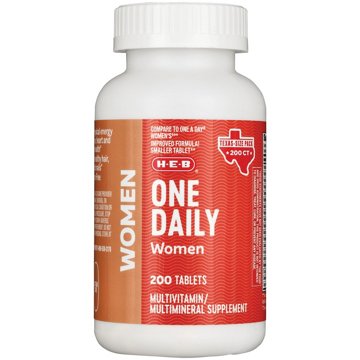 H-E-B Women's One Daily Multivitamin & Multimineral Tablets - Texas Size Pack, 200 ct