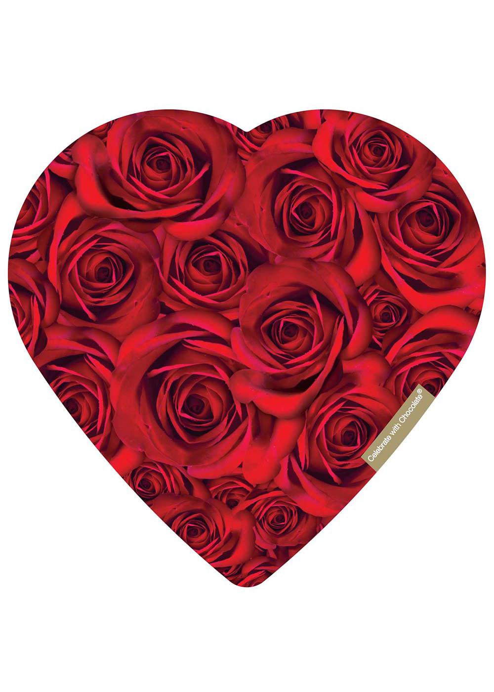 Elmer's Assorted Chocolates Rose Bouquet Valentine Heart Shape Box