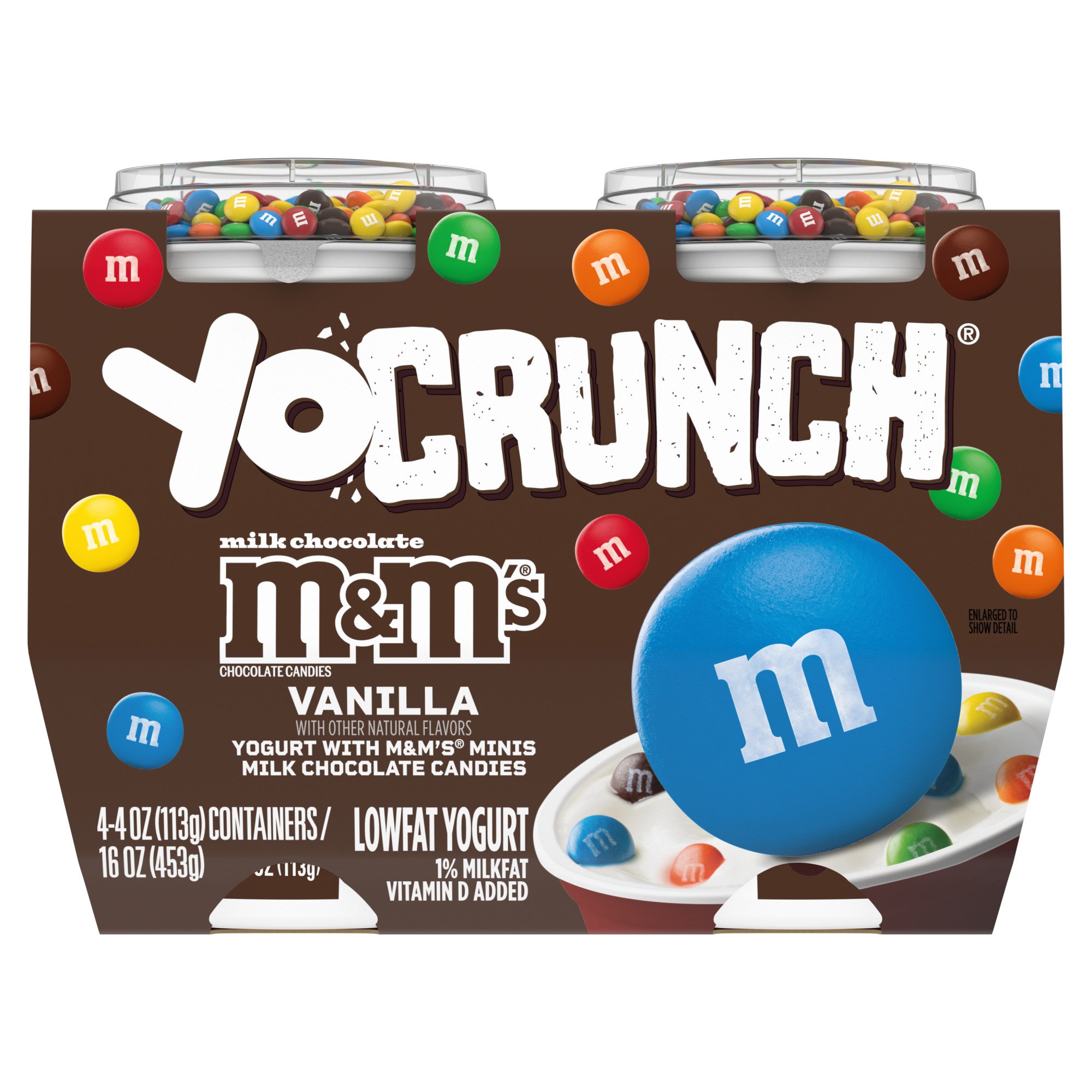 Yocrunch Low Fat Vanilla Yogurt With Milk Chocolate M M S Shop Yogurt At H E B